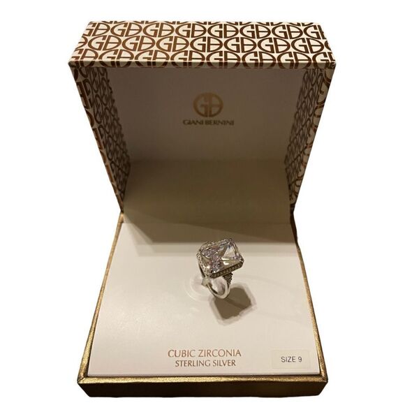 NWT Giani Bernini Sterling Silver cubic zirconia ring size 9 - Picture 3 of 8